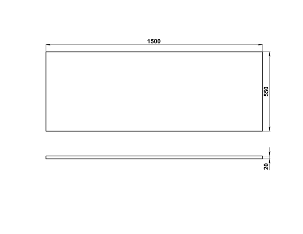 Панель для ванны фронтальная Cersanit NATURE 150 64255